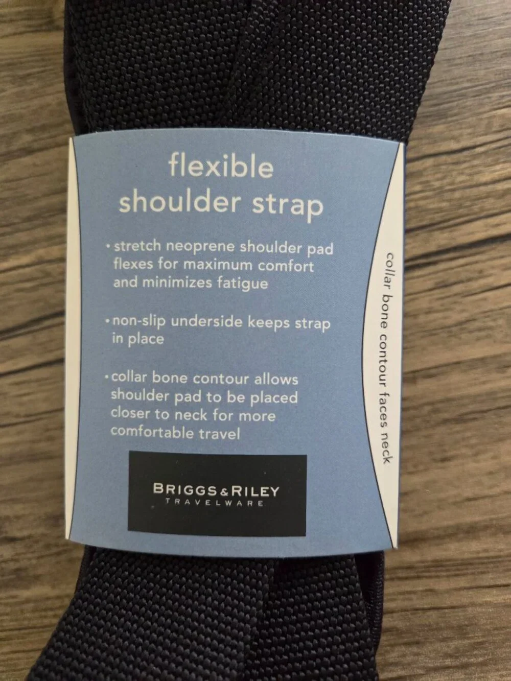 Briggs & Riley @work Black Flexible Black Shoulder Strap